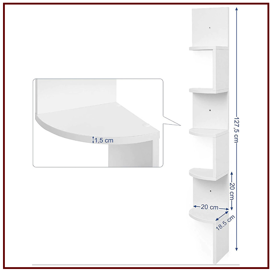 kệ gỗ treo góc tường