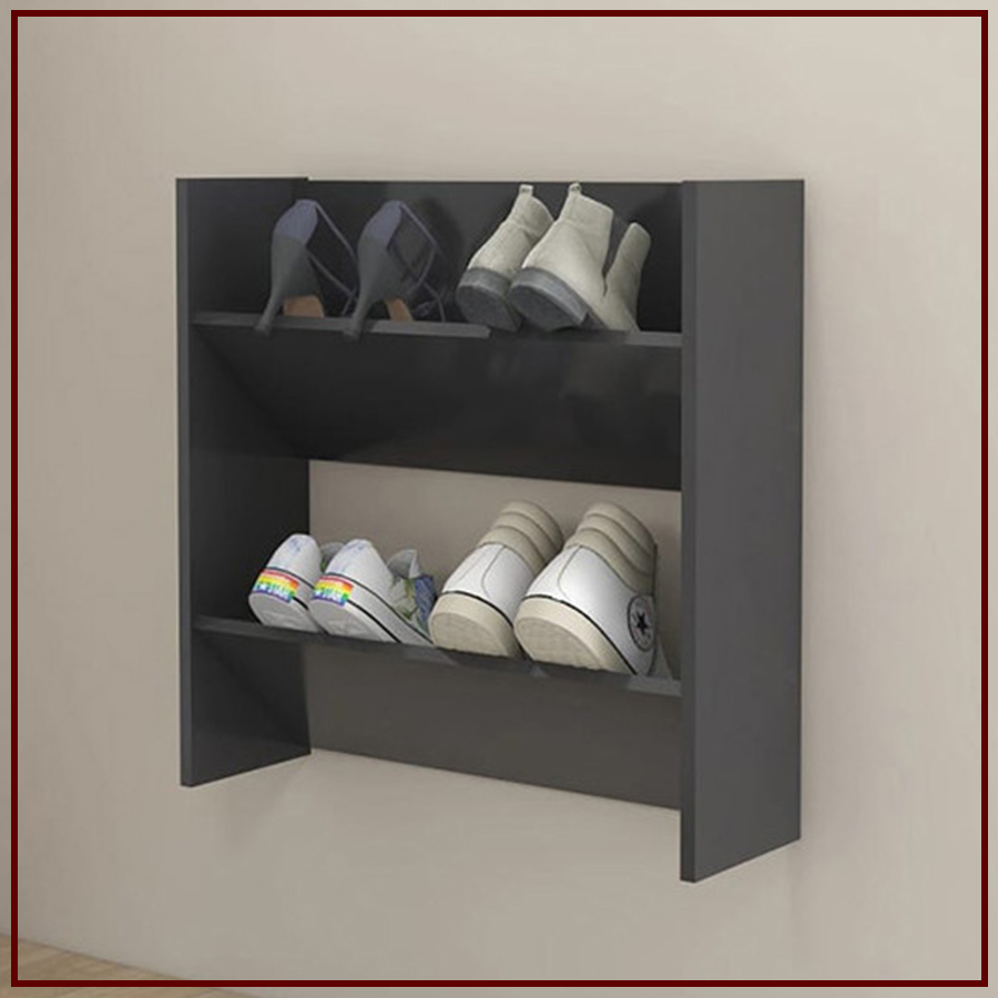 giá gỗ công nghiệp treo tường đựng giày dép