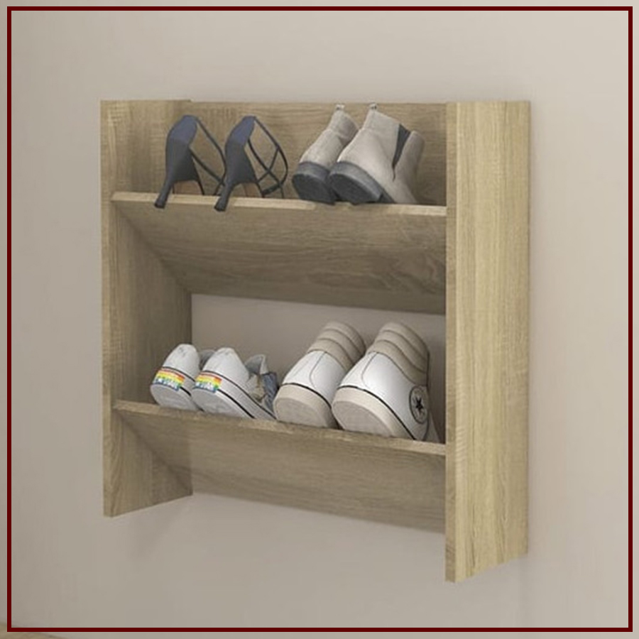 kệ gỗ công nghiệp gắn tường đựng giày dép
