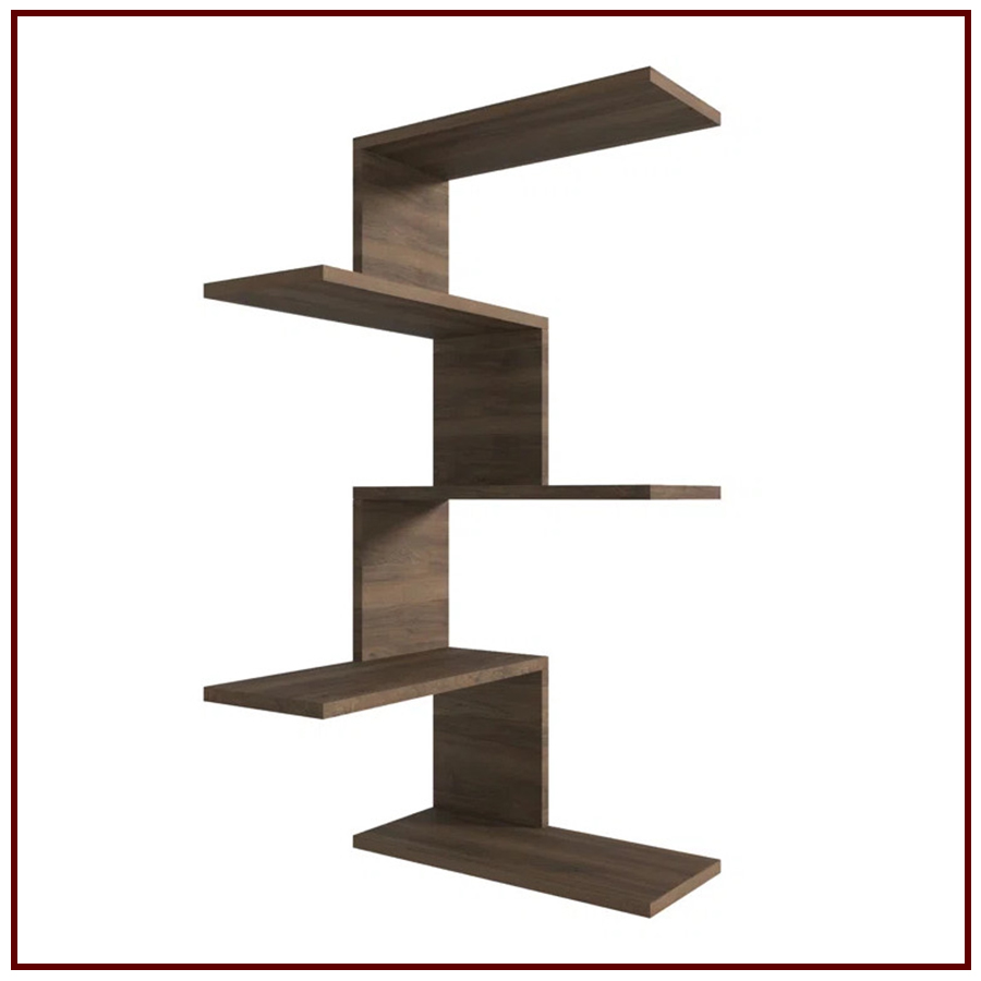 kệ gỗ công nghiệp treo góc tường