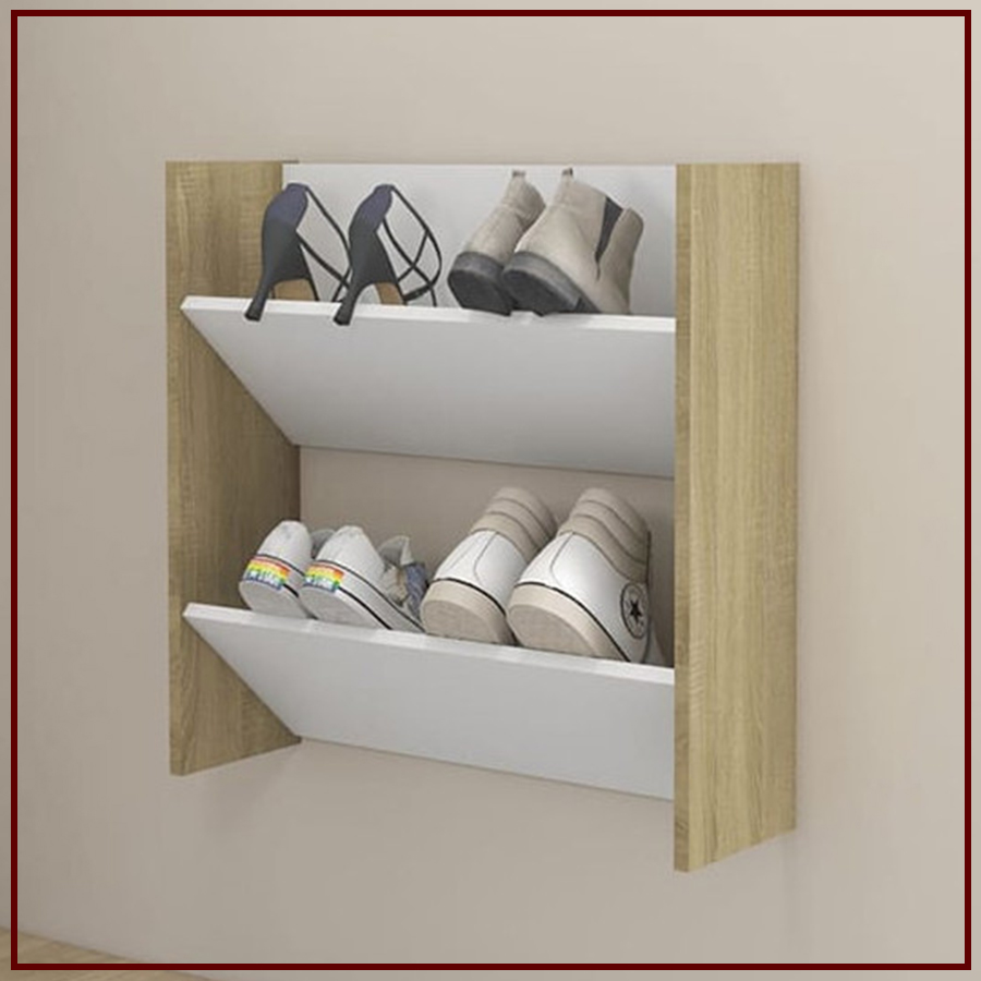 kệ gỗ công nghiệp treo tường đựng giày dép giá rẻ