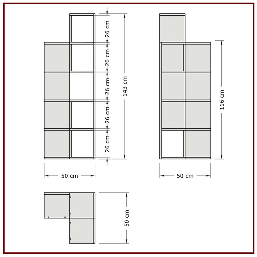 kích thước chi tiết kệ gỗ công nghiệp