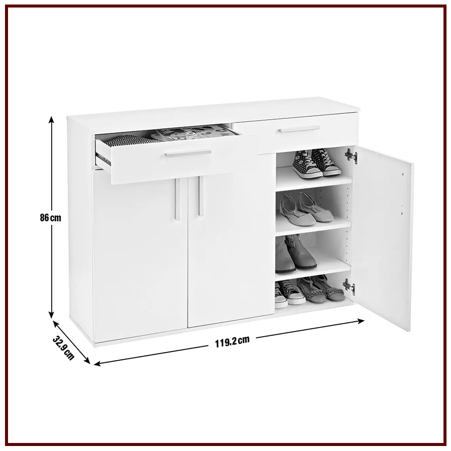 tủ gỗ công nghiệp đựng giày dép Gia đình