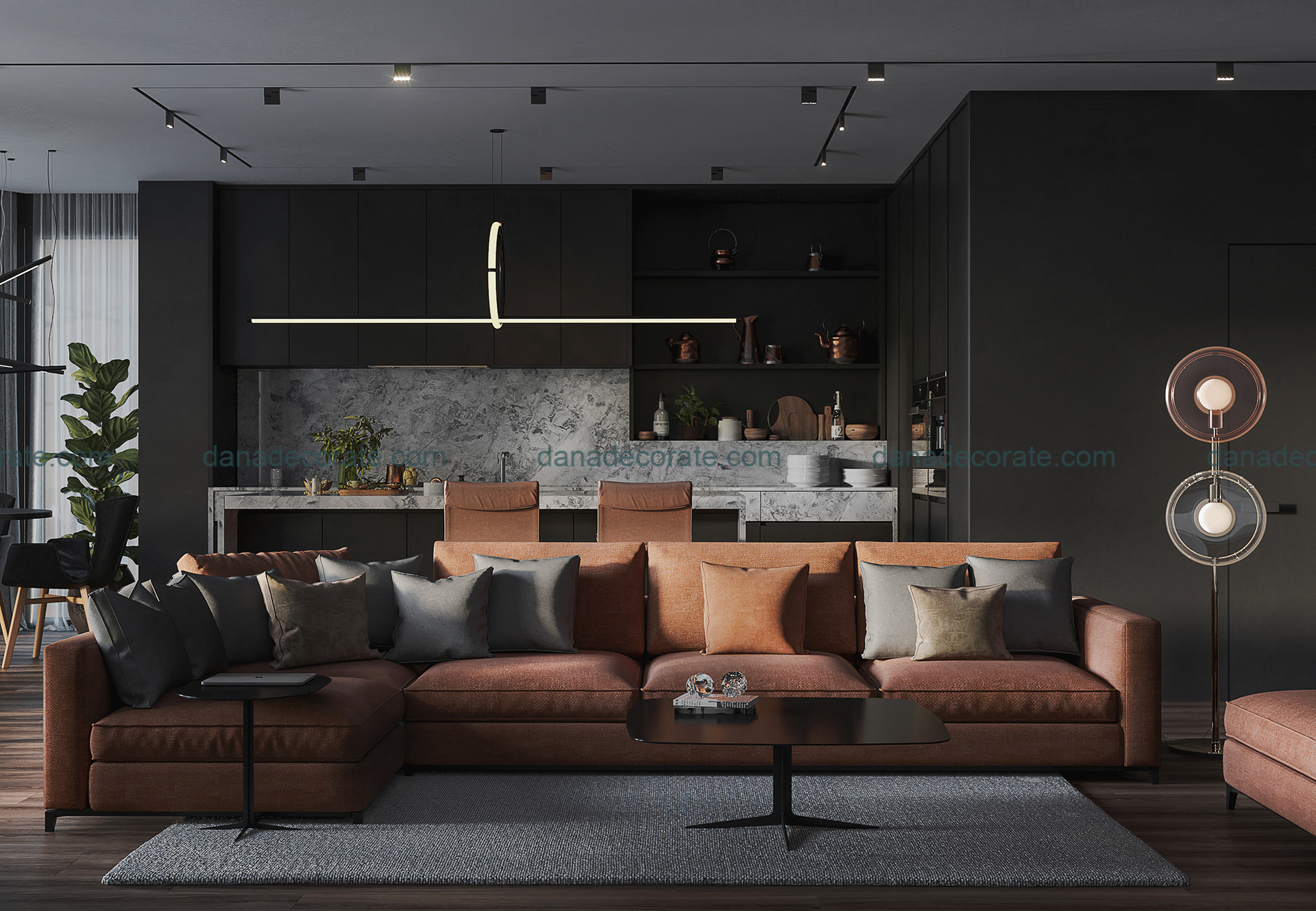 Thiết kế thi công nội thất căn hộ trọn gói theo phong cách kiến trúc nội thất hiện đại tại Đà Nẵng