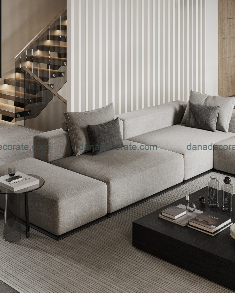 Thiết kế thi công nội thất phòng khách trọn gói theo phong cách hiện đại tại Đà Nẵng