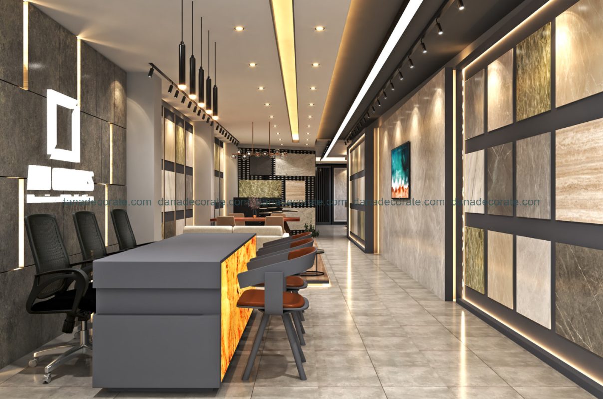 Thiết kế thi công showroom trang thiết bị vật liệu nội thất xây dựng tại Đà Nẵng