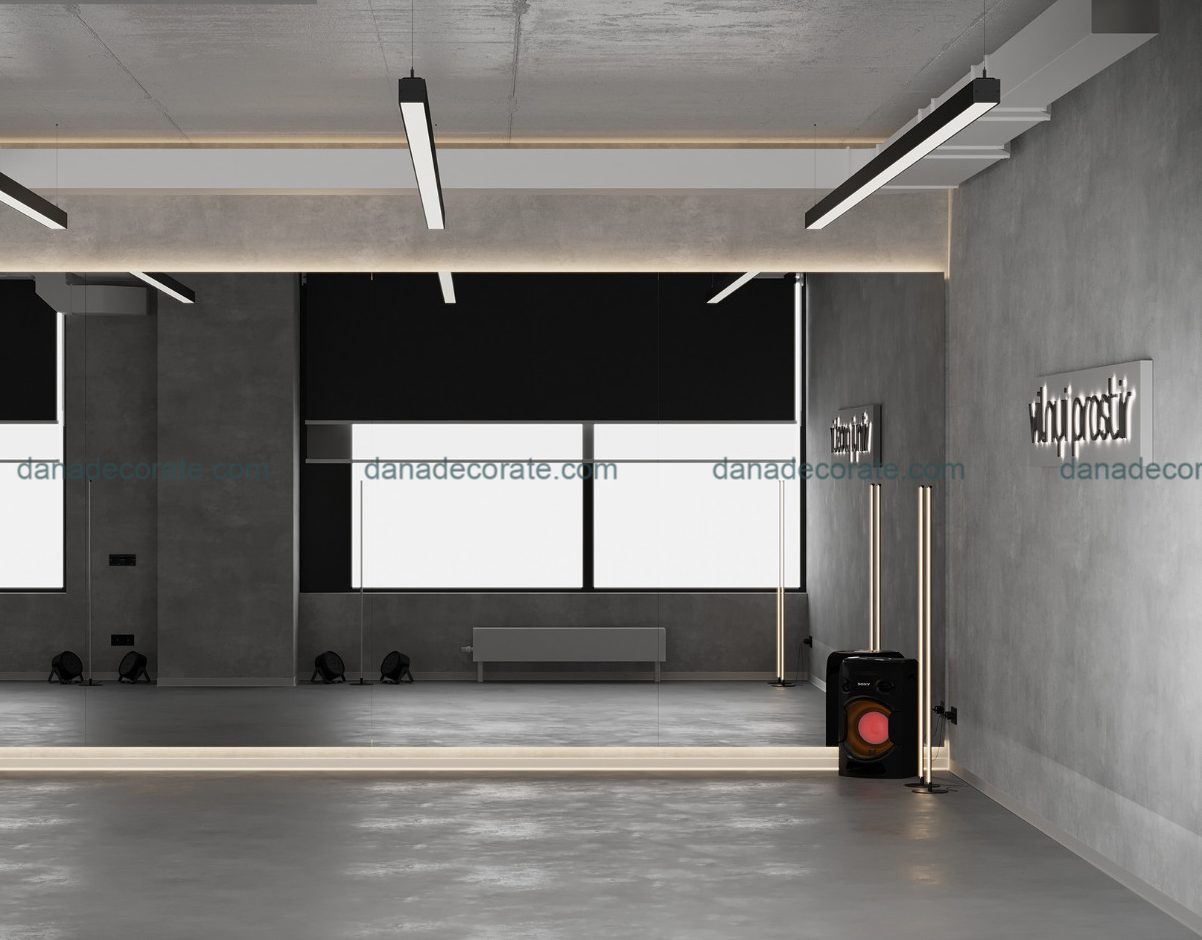 Thiết kế thi công trọn gói phòng dance theo phong cách hiện đại trẻ trung năng động.