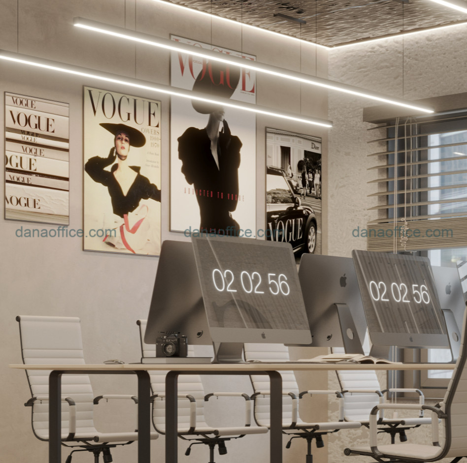 Bố trí nội thất văn phòng.