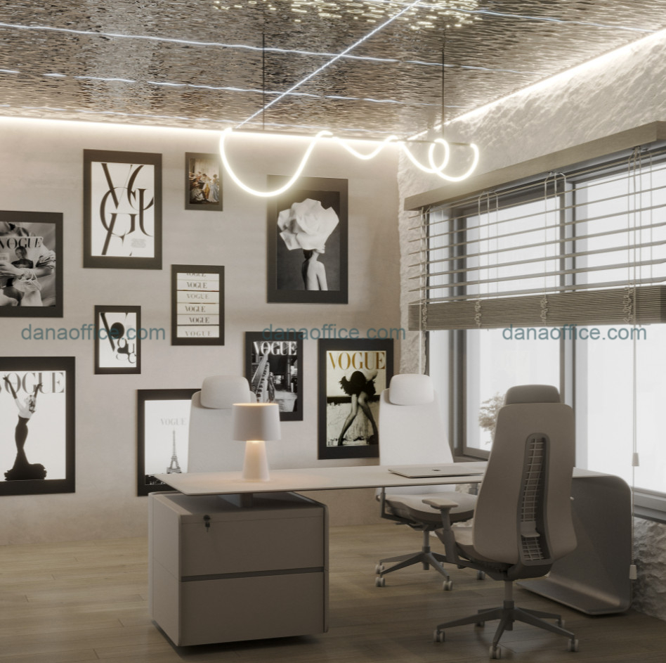 Bố trí nội thất văn phòng làm việc hiện đại tại Đà Nẵng.