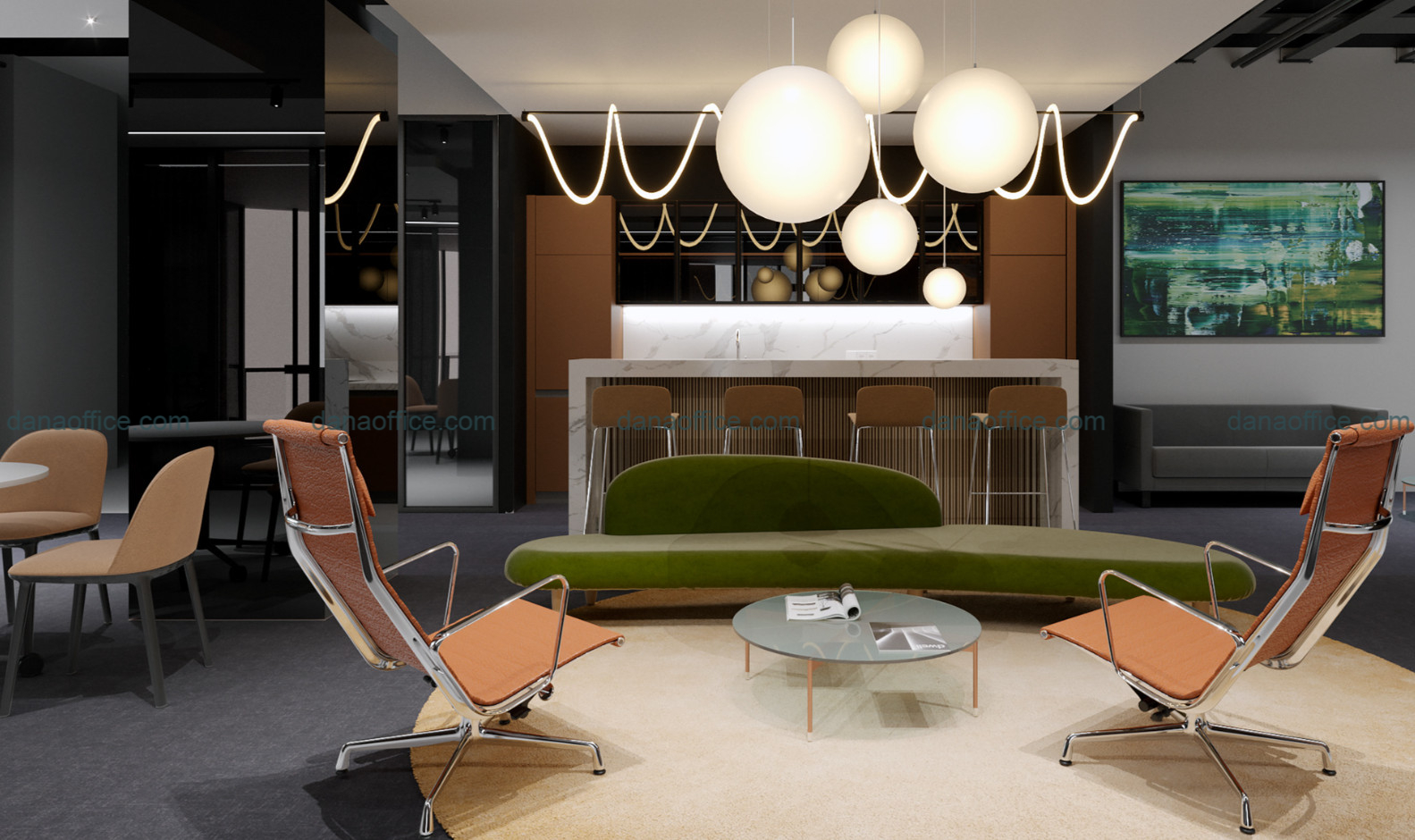 Thiết kế thi công nội thất phòng làm việc giám đốc ở Đà Nẵng.