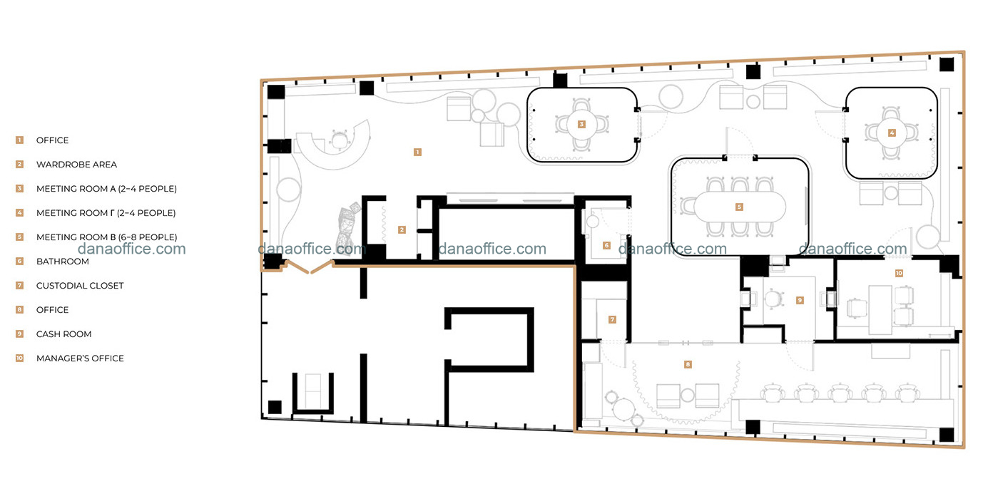 Hình ảnh bản thiết kế văn phòng.