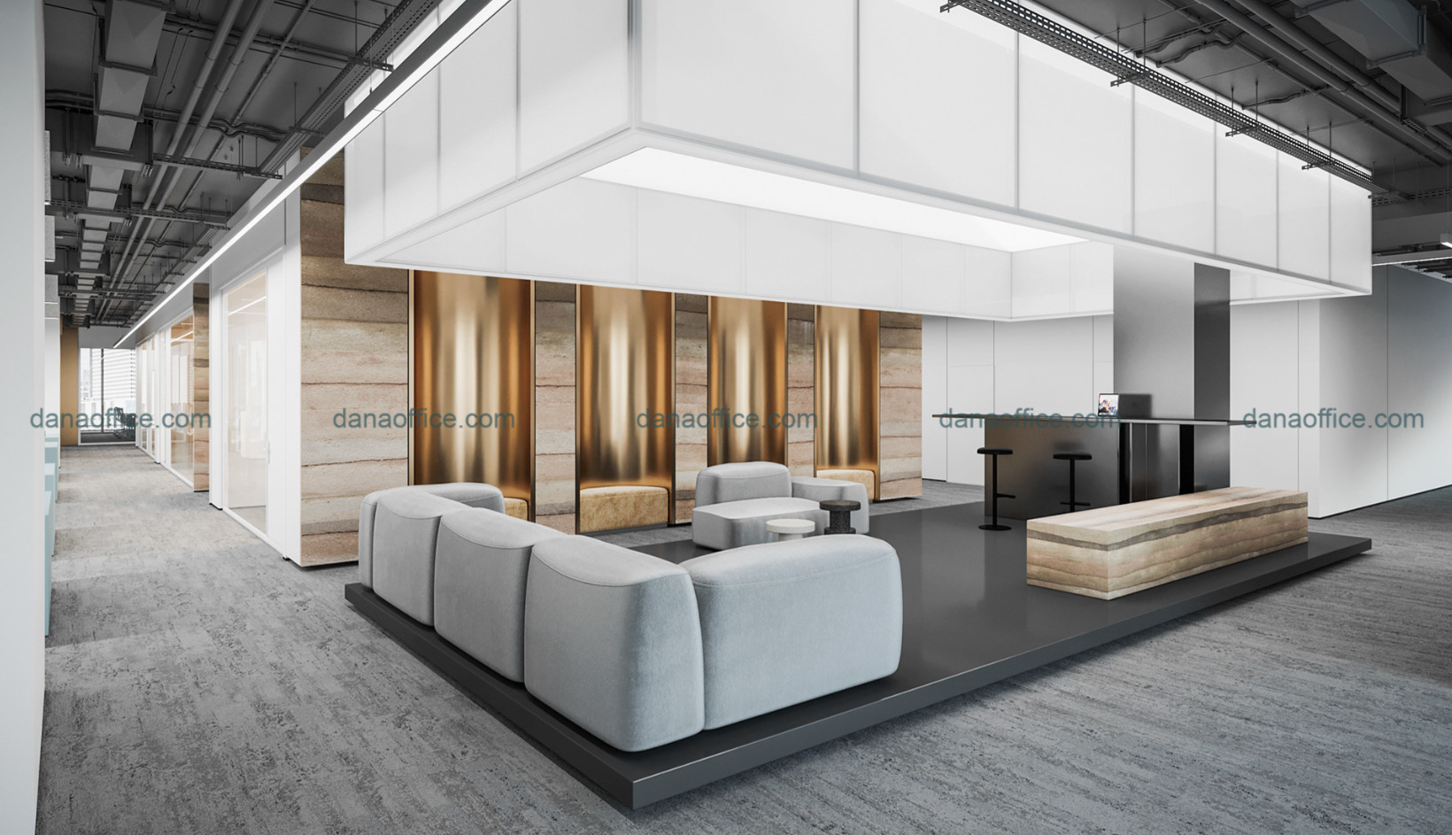 Đơn vị thiết kế văn phòng 2 tầng chuyên nghiệp.