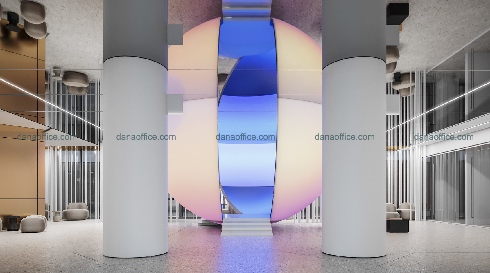 Thiết kế thi công nội thất văn phòng.